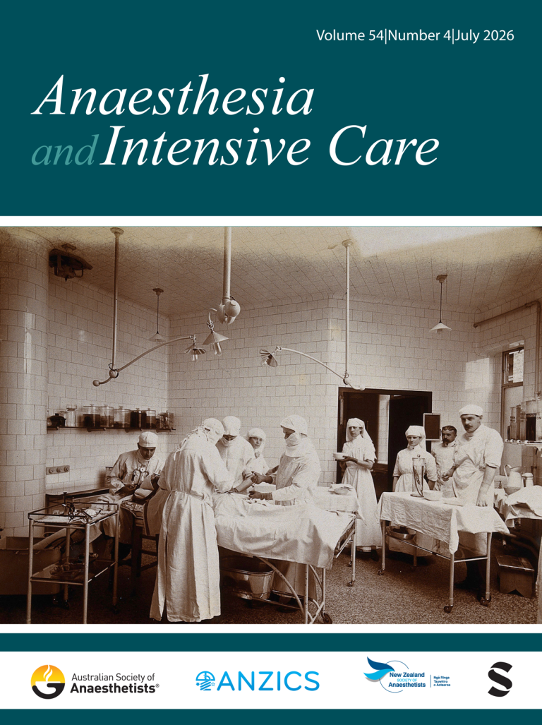 Anaesthesia and Intensive Care