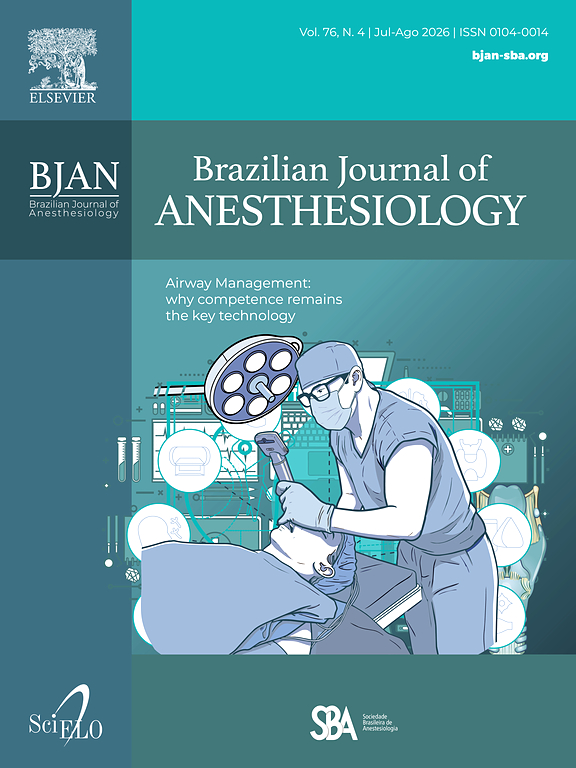 Brazilian Journal of Anesthesiology