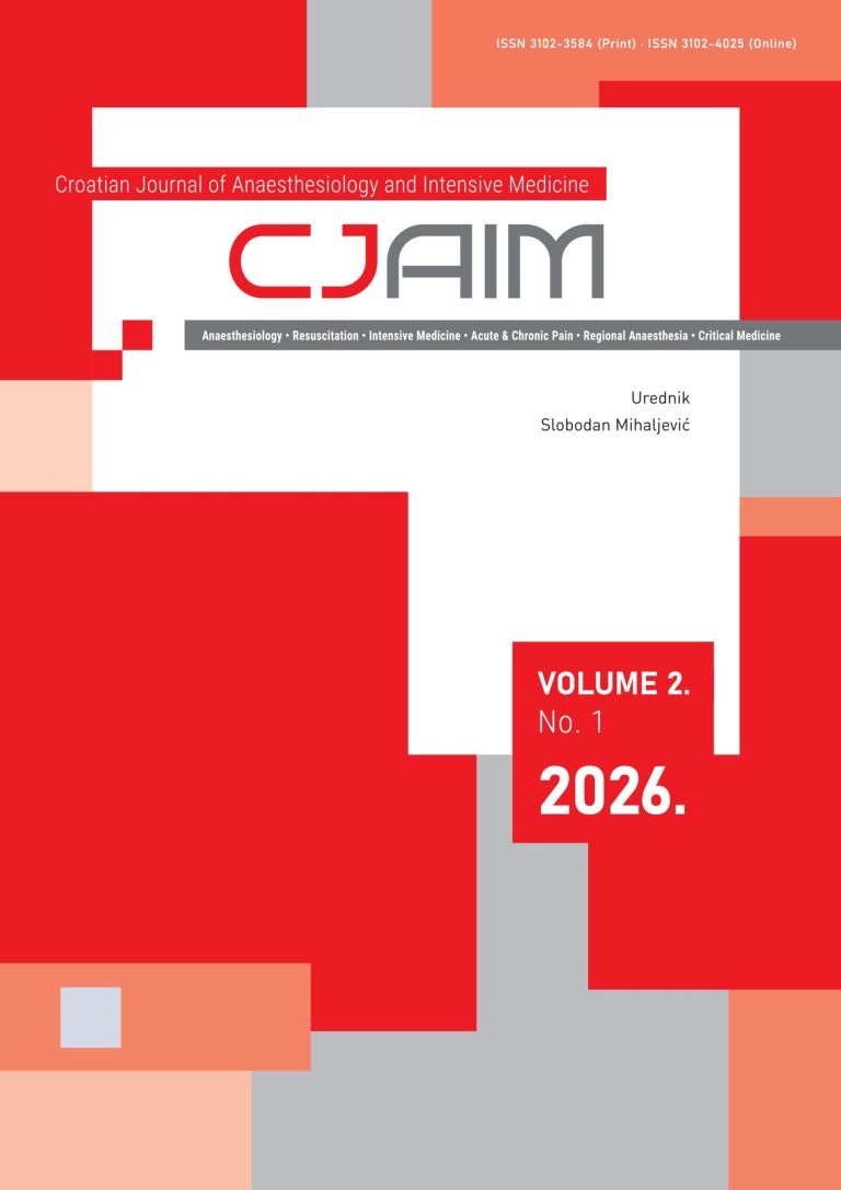 Croatian Journal of Anaesthesiology and Intensive Medicine