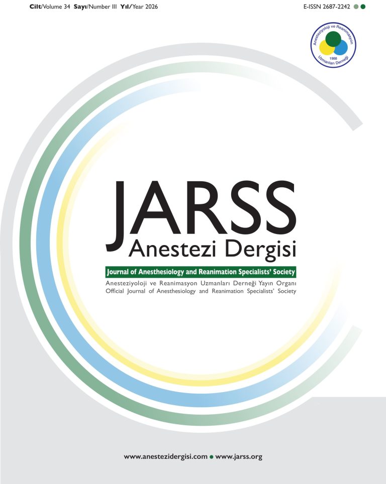 Journal of Anesthesia and Reanimation Specialists’ Society