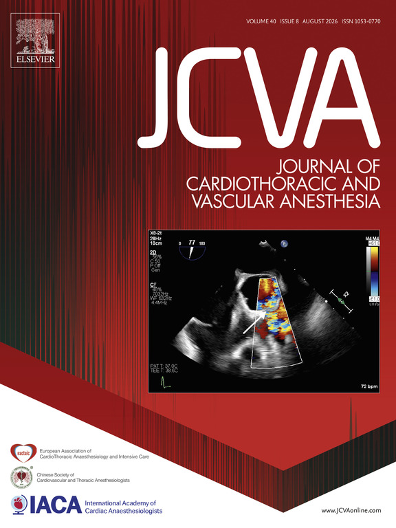 Journal of Cardiothoracic and Vascular Anesthesia