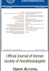 Korean Journal of Anesthesiology