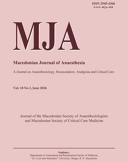 Macedonian Journal of Anaesthesia