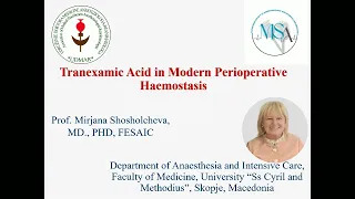 Tranexamic Acid in Modern Perioperative Haemostasis